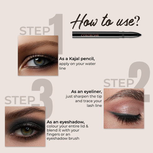 Colorbar Ultimate Stunner Kajal Black Beauty