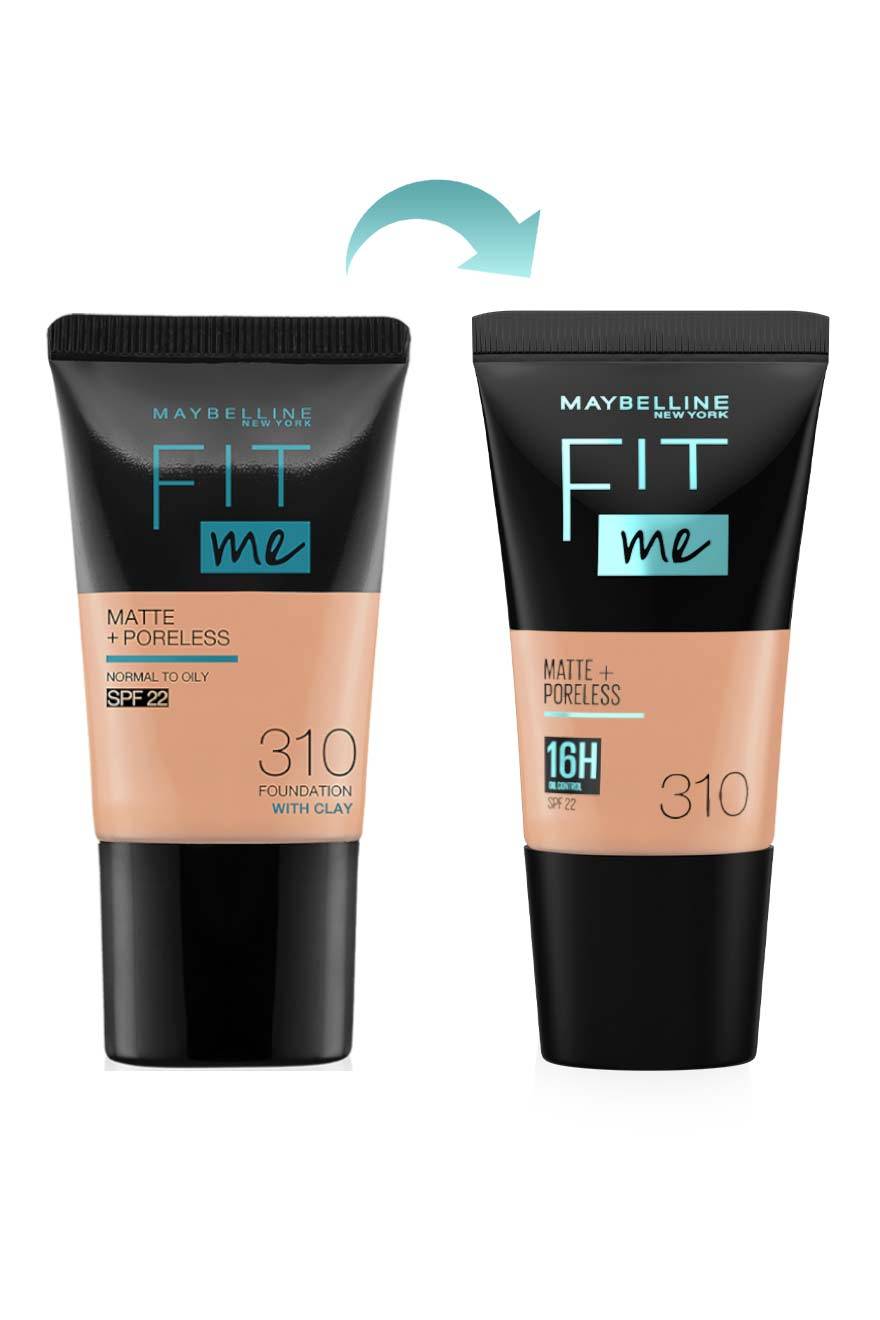 Maybelline New York Liquid Foundation, Matte + Poreless - 310 Sun Beige, 18ml