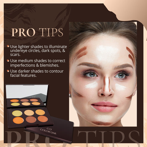 Colorbar 24Hrs Wear Concealer Palette-Light Medium