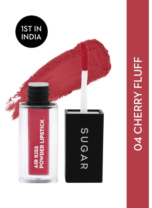 Sugar Air Kiss Powder Lipstick - Air Kiss Powder Lipstick- 04 Cherry Fluff