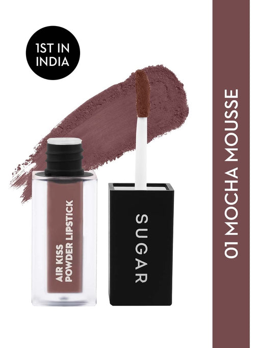 Sugar Air Kiss Powder Lipstick - Air Kiss Powder Lipstick- 01 Mocha Mousse