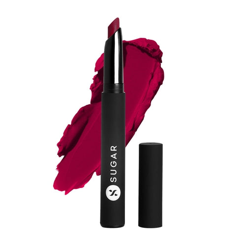 SUGAR Cosmetics Matte Attack Lipstick for Women | Transferproof & Smudgeproof | Lasts upto 12hrs | Enriched With Jojoba Oil | 2gm - 17 Grateful Red, 
Liquid lipstick, red lipstick, matte color, red hot, glossy, lip care, lip balm, long lasting lipstick, smudgeproof, shine,Buy lipsticks online at purepearlbeauty.com
