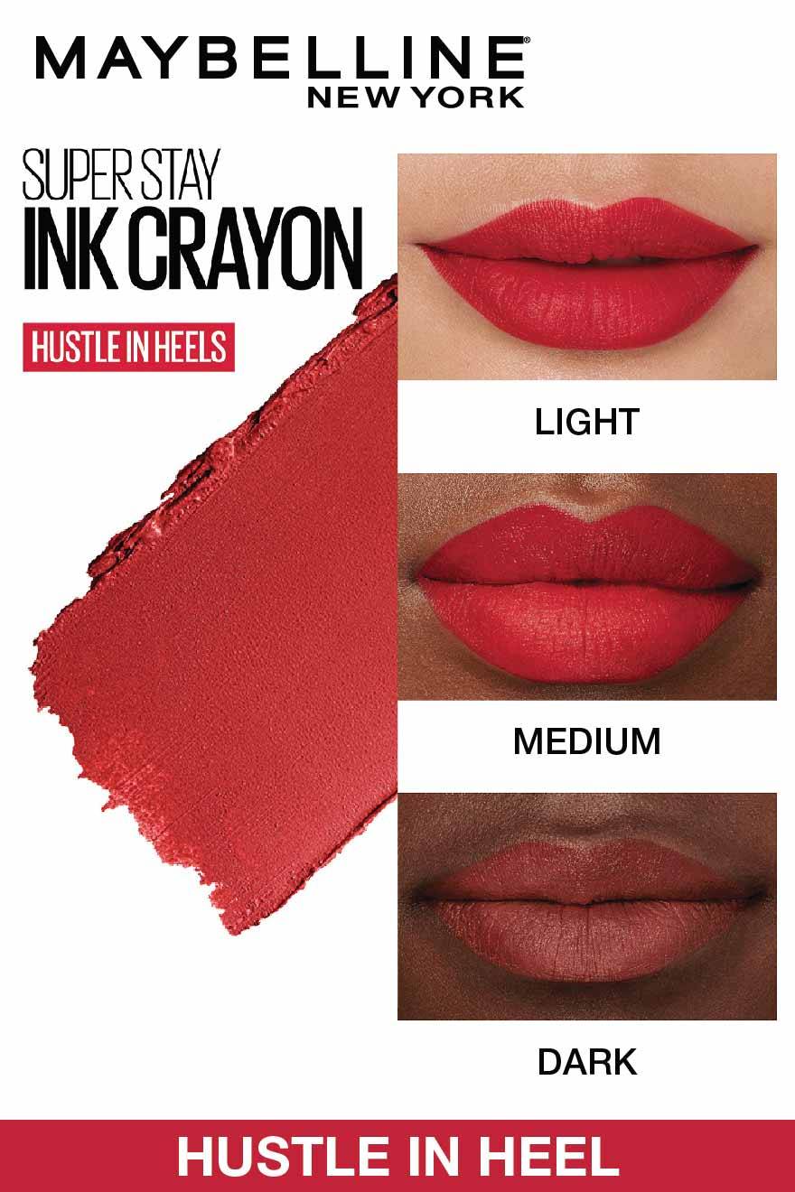 Maybelline Superstay Matte Ink Crayon Lipstick-Hustle In Heels