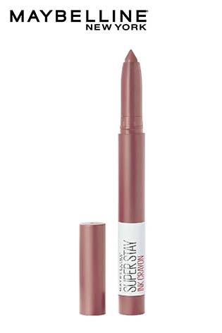 Maybelline New York Lipstick, Matte Finish, Long-lasting, Intense Colour, SuperStay Crayon Lipstick, 15 Lead the way, 1.2g, Liquid lipstick, red lipstick, matte color, red hot, glossy, lip care, lip balm, long lasting lipstick, smudgeproof, shine,Buy lipsticks online at purepearlbeauty.com