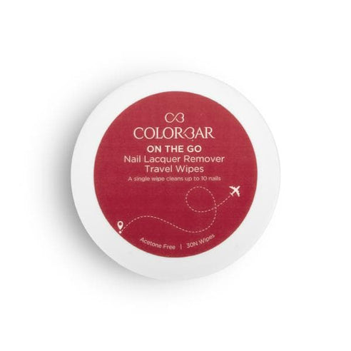 Colorbar On The Go Nail Lacquer Remover Travel Wipes - Sunshine Rose