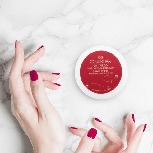 Colorbar On The Go Nail Lacquer Remover Travel Wipes - Sunshine Rose