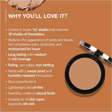 Colorbar 24Hrs Wear Weightless Powder Foundation - PF 11
