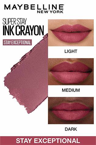 Maybelline Superstay Matte Ink Crayon Lipstick-Stay Exceptional