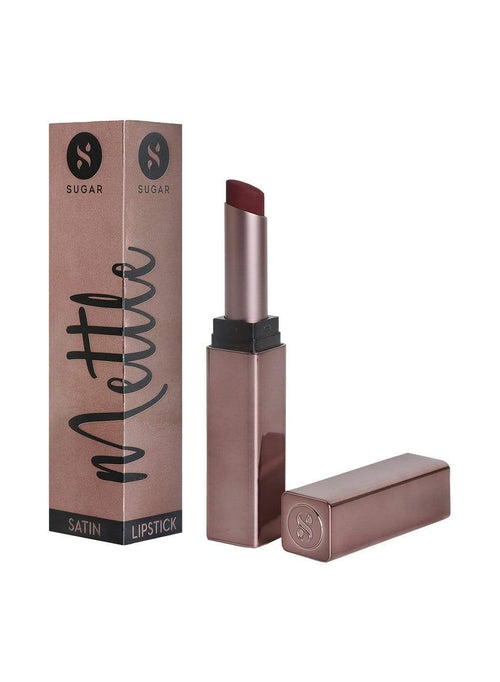 Sugar Mettle Satin Lipstick - 03 Emma (Reddish Brown)