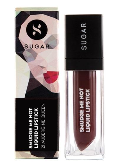 Sugar Smudge Me Not Liquid Lipstick - 21 Aubergine Queen (Blackened Burgundy)