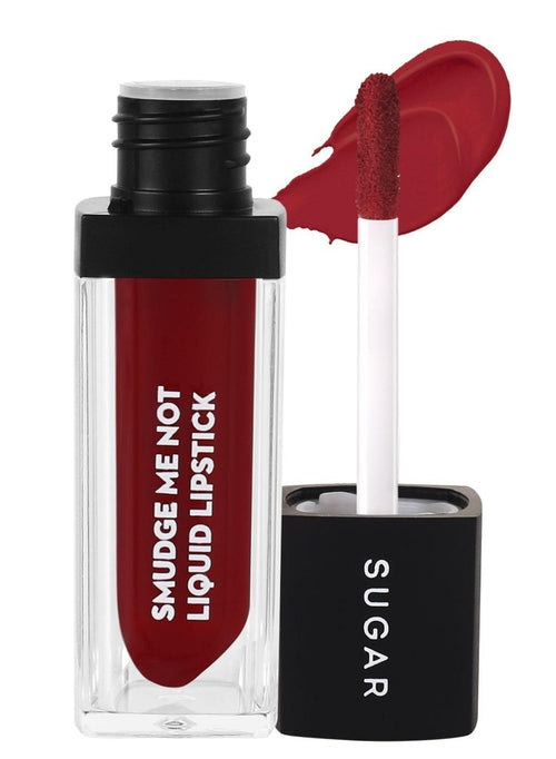 Sugar Smudge Me Not Liquid Lipstick - 52 Modern Auburn (Flamenco Red/Deep Red with blue undertone)